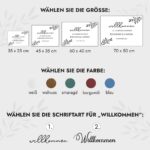 Willkommensschild Hochzeit aus Holz – Bild 3