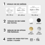 Willkommensschild Hochzeit - Acryl mit 3D-Effekt – Bild 3