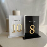 Hochzeit Tischnummern Klassisch