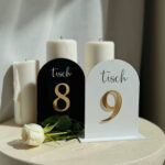 Hochzeit Tischnummern Moderne