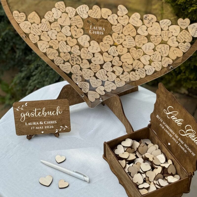 Gästebuch Hochzeit Alternative - Herz – Bild 4