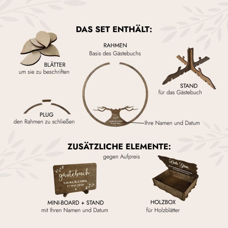 Gästebuch Hochzeit Alternative - Baum – Bild 3