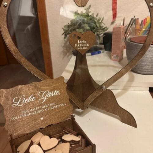 Gästebuch Hochzeit Alternative - Herz photo review