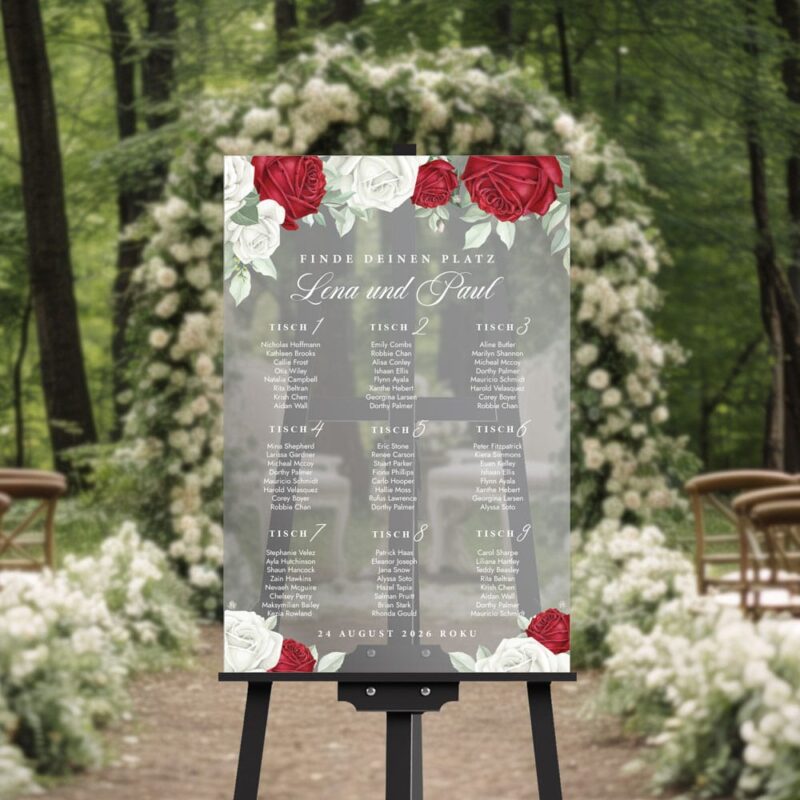 Sitzplan Hochzeit - №1016 – Bild 2