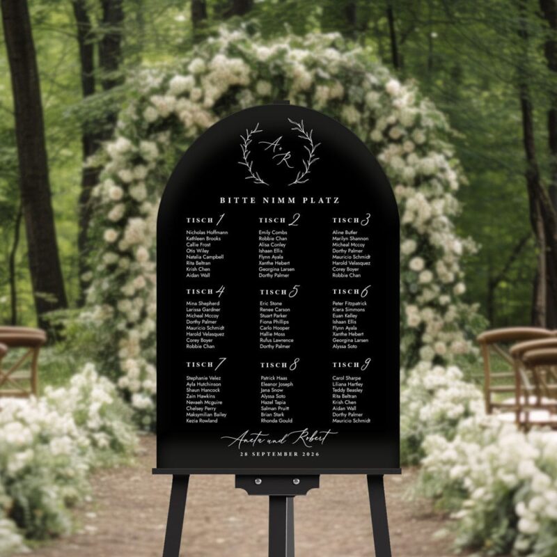 Tischplan Hochzeit - №1003 – Bild 4