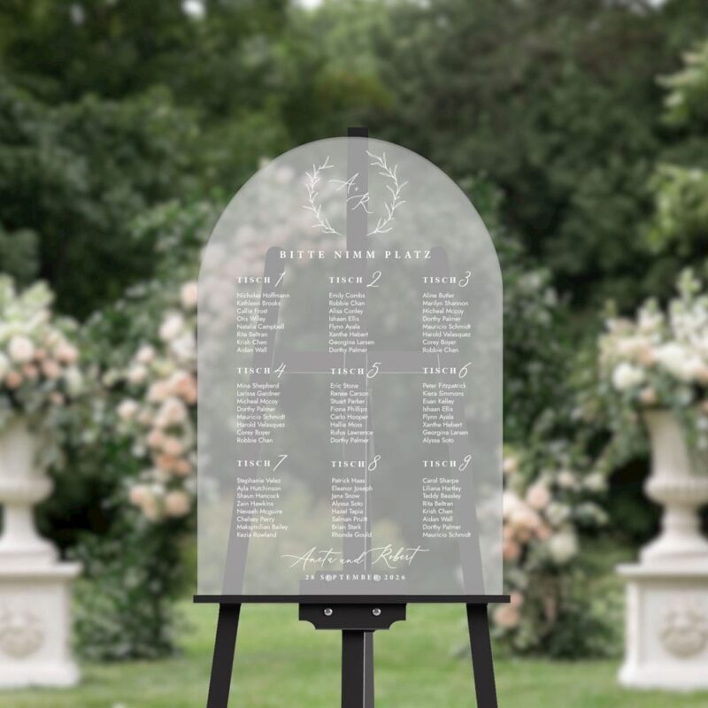 Tischplan Hochzeit - №1003 – Bild 3