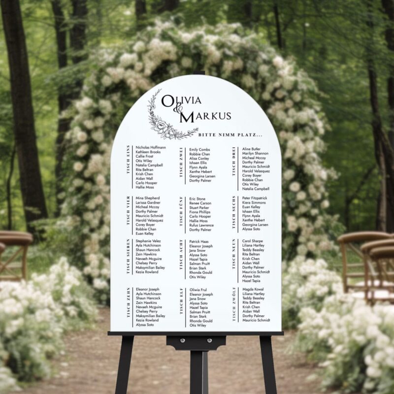 Tischplan Hochzeit - №1004 – Bild 3