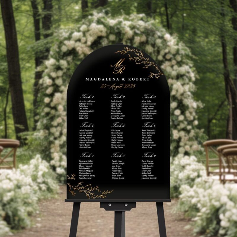 Tischplan Hochzeit - №1006 – Bild 4