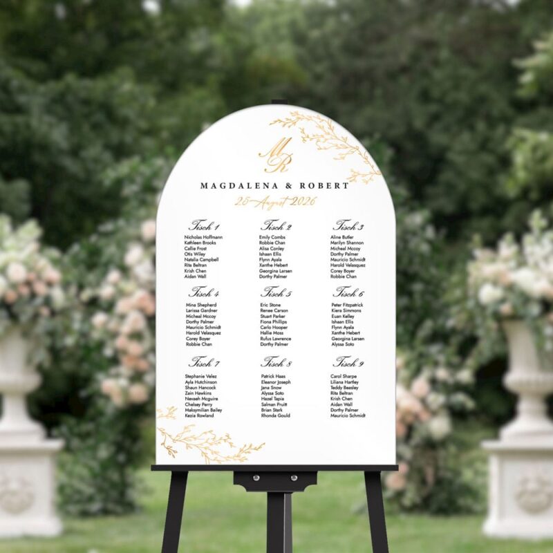 Tischplan Hochzeit - №1006 – Bild 5