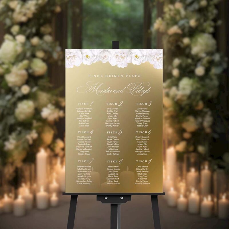 Tischplan Hochzeit - №1008 – Bild 3