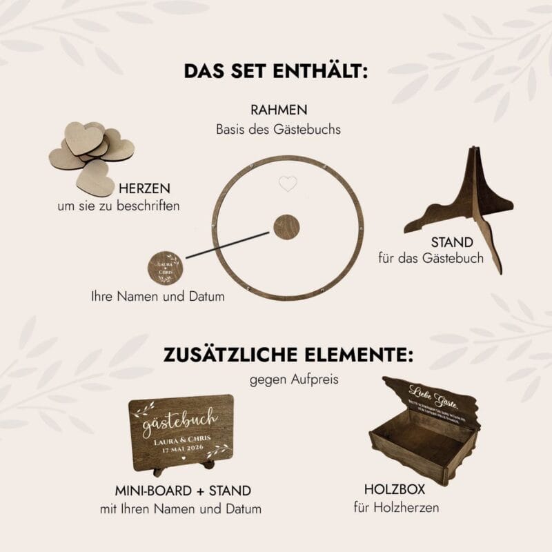 Gästebuch Hochzeit Alternative - Kreis – Bild 3