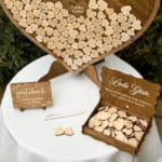 Gästebuch Hochzeit Alternative - Walnuss Herz – Bild 2