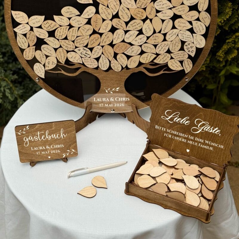 Gästebuch Hochzeit Alternative - Schwarzer Baum – Bild 2