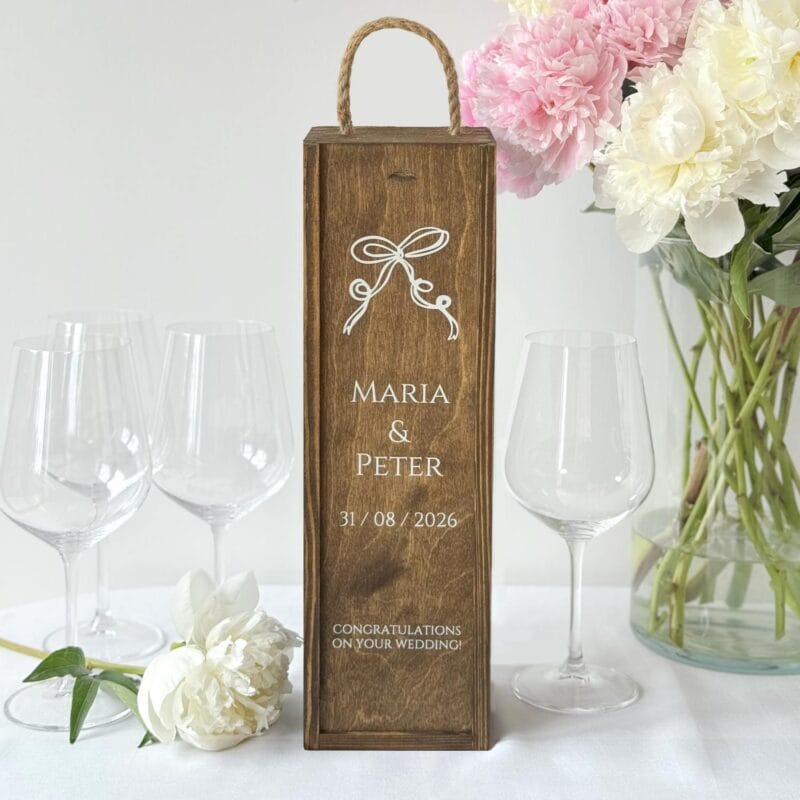 Holz Weinkisten - Hochzeit Personalisierte – Bild 6